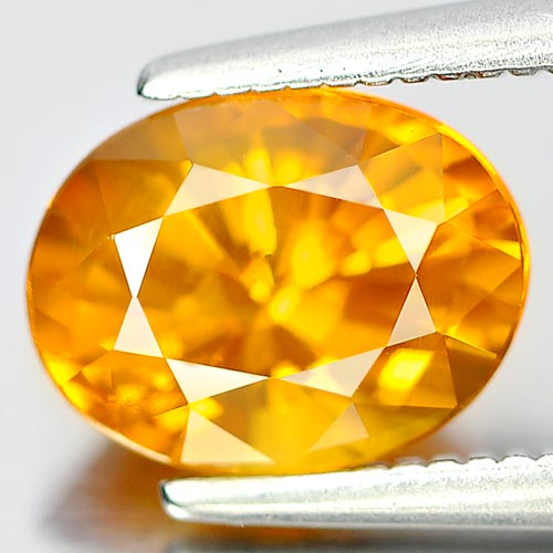 Yellow Sapphire 2.03 Ct. Oval Shape 8.4 x 6.4 x 5 Mm. Natural Gemstone Thailand