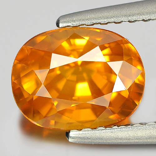 Yellow Sapphire 2.05 Ct. Oval Shape 8 x 6.2 x 4.8 Mm. Natural Gemstone Thailand
