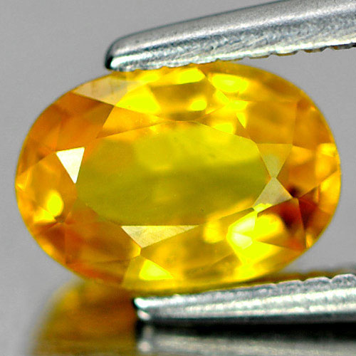 Yellow Sapphire 1.14 Ct. VS Oval 7.1 x 5 Mm. Natural Gemstone From Thailand