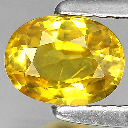 Natural Gemstone 1.21 Ct. Oval Shape Yellow Sapphire From Thailand