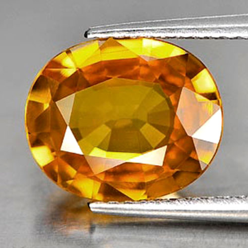 Certified Yellow Sapphire 4.13 Ct. Clean Oval Shape Natural Gemstone Thailand