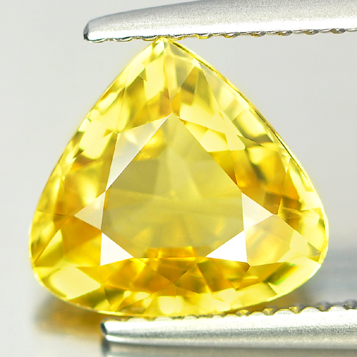 Yellow Sapphire 2.74 Ct. Pear Shape 9.5 x 8.9 Mm. Natural Gemstone Thailand