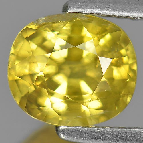 1.87 Ct. Oval Shape Natural Gemstone Yellow Sapphire Thailand