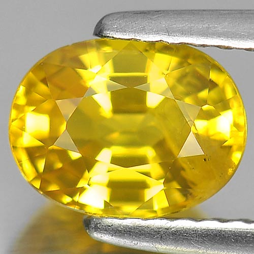 1.66 Ct. Oval Shape Natural Gemstone Yellow Sapphire Thailand