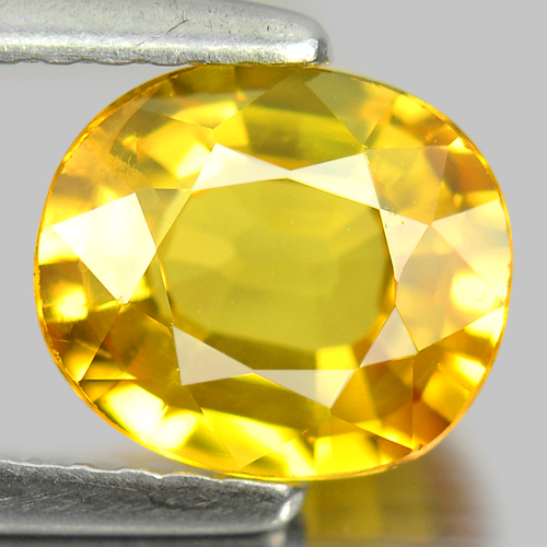 Beauty Color 1.58 Ct. Oval Shape Natural Gemstone Yellow Sapphire