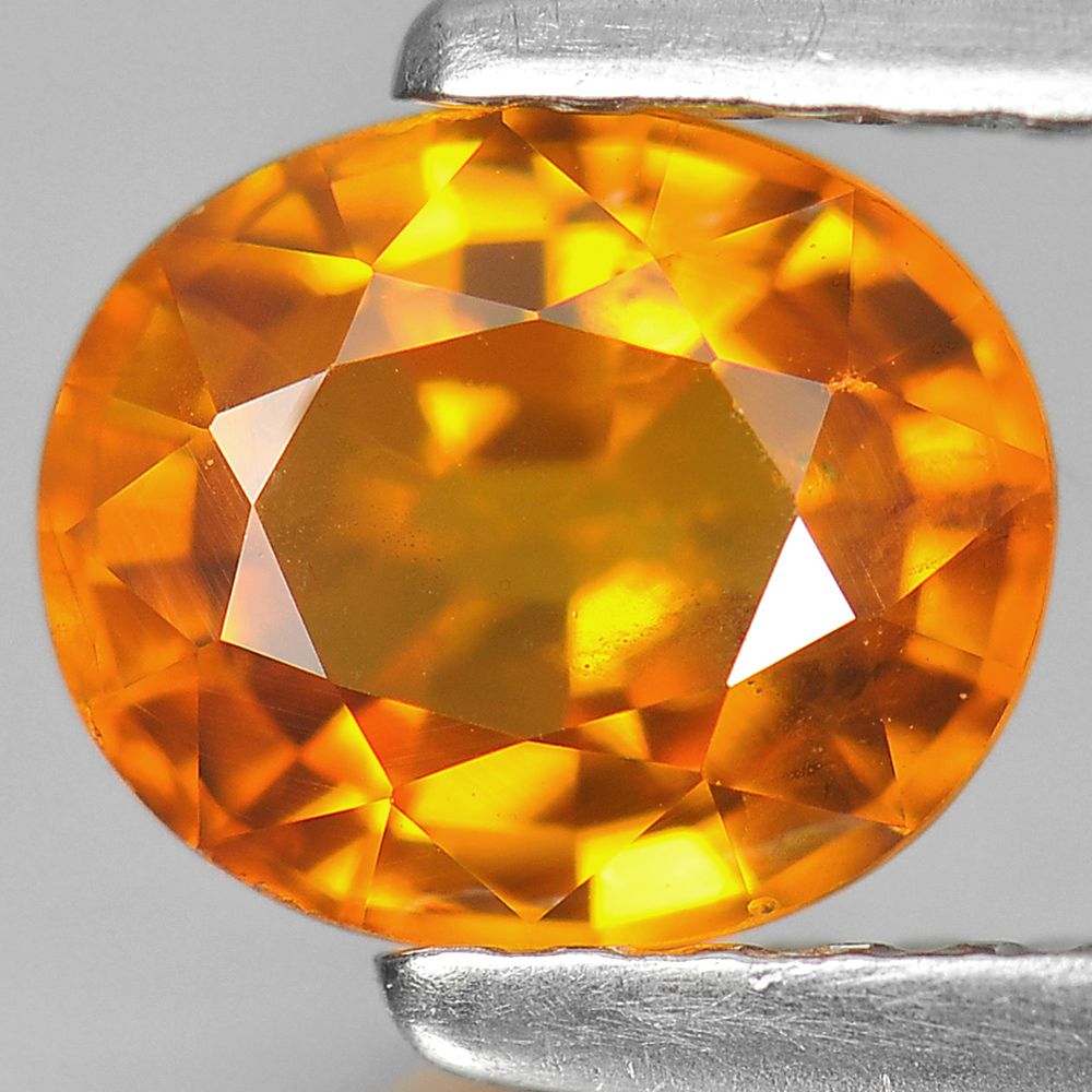 Yellow Sapphire 1.14 Ct. Oval Shape 6.6 x 5.6 Mm. Natural Gemstone From Thailand