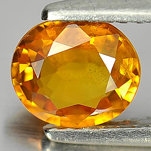 Yellow Sapphire 1.14 Ct. Oval Shape 6.9 x 6 Mm. Natural Gemstone Thailand