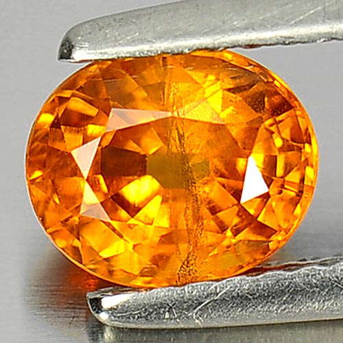 Yellow Sapphire 1.26 Ct. Oval Shape 6.7 x 5.5 Mm. Natural Gemstone From Thailand