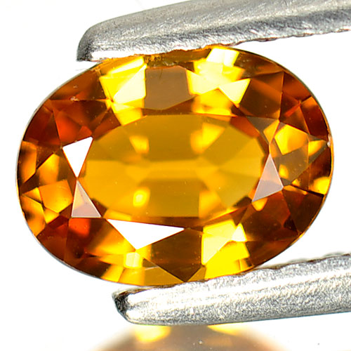 Yellow Sapphire 1.13 Ct. VVS Oval Shape 7.4 x 5.6 Mm. Natural Gemstone Thailand