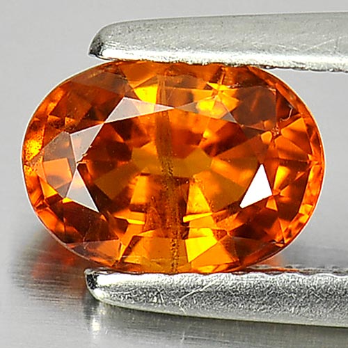 Orange Sapphire 1.43 Ct. Oval Shape 7.5 x 5.5 Mm. Natural Gemstone Thailand