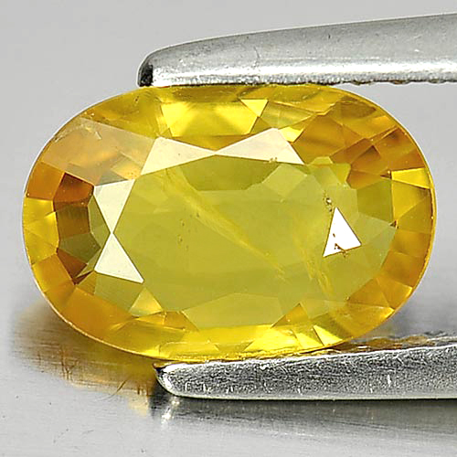Yellow Sapphire 1.96 Ct. Oval Shape 9.6 x 6.6 Mm. Natural Gemstone From Thailand