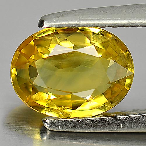 Yellow Sapphire 1.70 Ct. Oval Shape 8.5 x 6.5 Mm. Natural Gemstone From Thailand