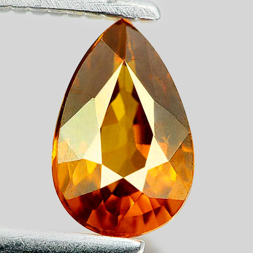 Yellow Sapphire 0.92 Ct. VS Pear 7.3 x 4.8 Mm. Natural Gemstone Thailand