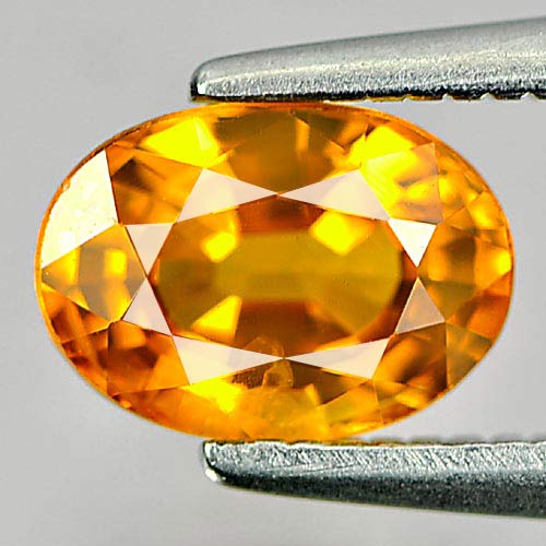Yellow Sapphire 1.22 Ct. Oval Shape 7.2 x 5.1 x 3.8 Mm Natural Gemstone Thailand