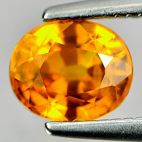 Yellow Sapphire 1.11 Ct. Oval Shape 6.1 x 5.1 Mm. Natural Gemstone From Thailand