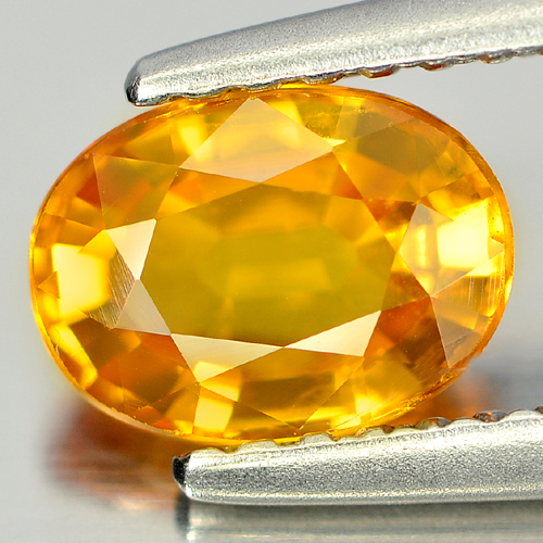 Yellow Sapphire 1.17 Ct. VS Oval Shape 7 x 5.2 Mm. Natural Gemstone Thailand