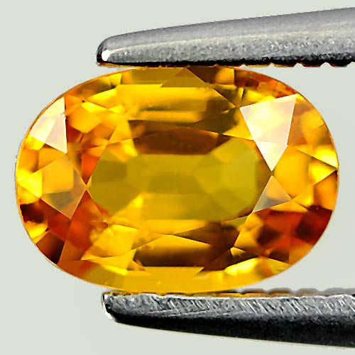 Yellow Sapphire 1.06 Ct. VVS Oval Shape 7.1 x 5.1 Mm. Natural Gemstone Thailand