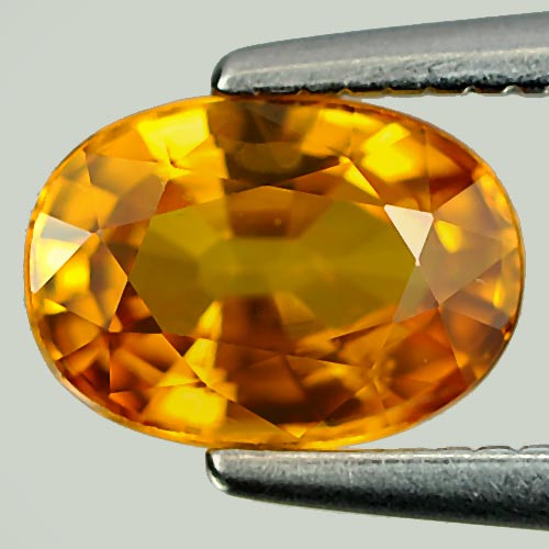Yellow Sapphire 1.22 Ct. VVS Oval Shape 7.1 x 5.1 Mm. Natural Gem From Thailand