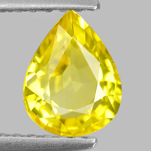 Yellow Sapphire 1.11 Ct. VVS Pear Shape 7.2 x 5.8 Mm. Natural Gemstone Sri Lanka