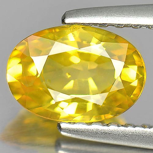1.08 Ct. Alluring Natural Gem Yellow Color Sapphire Ceylon Oval Shape