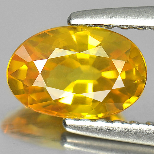 Yellow Sapphire 1.05 Ct. Oval Shape 7.3 x 4.8 x 3.4 Mm. Natural Gemstone Ceylon