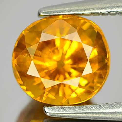 Yellow Sapphire 2.03 Ct. VS Oval Shape 7 x 6.5 Mm. Natural Gemstone Sri Lanka