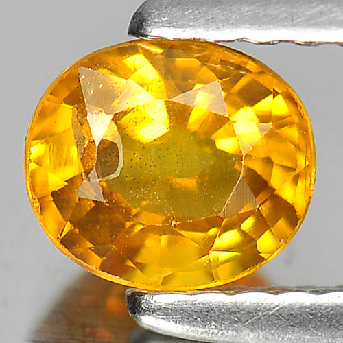 0.80 Ct. Good Color Oval Natural Gem Yellow Sapphire Thailand