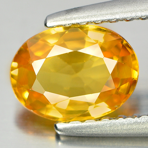 1.03 Ct. Oval Shape Natural Gemstone Clean Yellow Sapphire From Madagascar