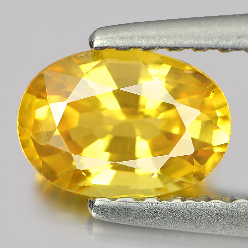 Yellow Sapphire 1.05 Ct. VS Oval 7 x 4.9 Mm. Natural Gemstone From Madagascar