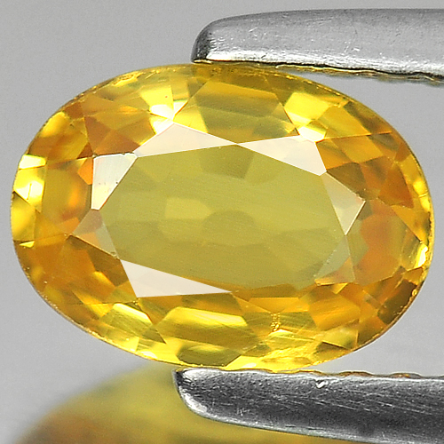 Yellow Sapphire 1.09 Ct. VS Oval Shape 7.2 x 5.2 Mm. Natural Gem From Madagascar