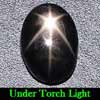 1.46 Ct. Oval Cabochon Natural Black Star Sapphire 6 Rays