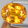 Certified 3.04 Ct. Clean Natural Oval Shape Orange Sapphire Gemstone