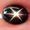 1.75 Ct. Oval Cabochon Natural Black Star Sapphire 6 Rays