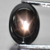 1.77 Ct. Oval Cab Natural Black Star Sapphire 6 Rays