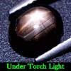 2.33 Ct. Glowing Natural Black Star Sapphire 6 Rays Gem