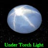 Unheated 1.56 Ct. Oval Cab Natural Blue Star Sapphire 6 Rays Gem