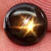 1.04 Ct 6.2 Mm. Natural Black Star Sapphire 6 Rays Gem