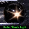 0.98 Ct 5.6 Mm. Natural Black Star Sapphire 6 Rays Gem