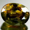 0.81 Ct. Oval Shape Natural Yellowish Green Sapphire