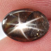 1.83 Ct. Oval Cab Natural Black Star Sapphire 6 Rays