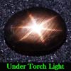 2.17 Ct. Oval Cabochon Natural Gemstone Black Star Sapphire 6 Rays
