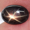 1.68 Ct. Oval Cab Natural Black Star Sapphire 6 Rays