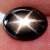 2.26 Ct. Oval Cab Natural Black Star Sapphire 6 Rays