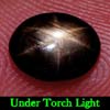 1.38 Ct. Oval Cab Natural Black Star Sapphire 6 Rays