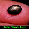 2.24 Ct. Oval Cab Natural Black Star Sapphire 6 Rays