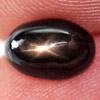 1.92 Ct. Oval Cab Natural Black Star Sapphire 6 Rays
