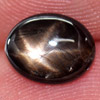 1.86 Ct. Oval Cab Natural Black Star Sapphire 6 Rays