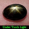2.08 Ct. Oval Cab Natural Black Star Sapphire 6 Rays