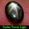 2.33 Ct. Oval Cab Natural Black Star Sapphire 6 Rays