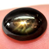 5.18 Ct. Oval Cabochon Natural Gem Black Star Sapphire 6 Rays